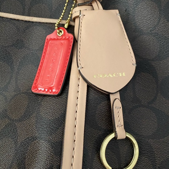 **NEW PRICE**COACH Zip top tote signature canvas NWOT  AUTHENTIC! - Picture 6 of 7